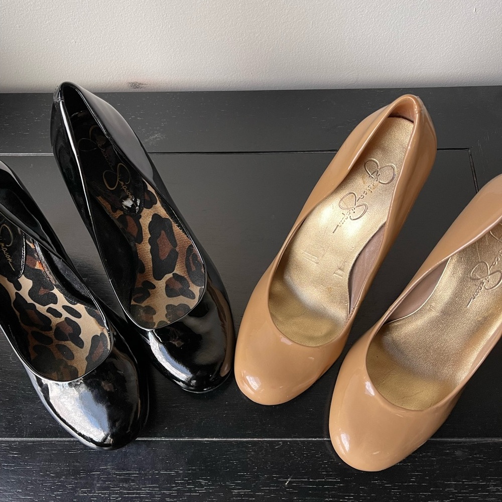 2 pairs of Jessica Simpson pumps sz 8.5